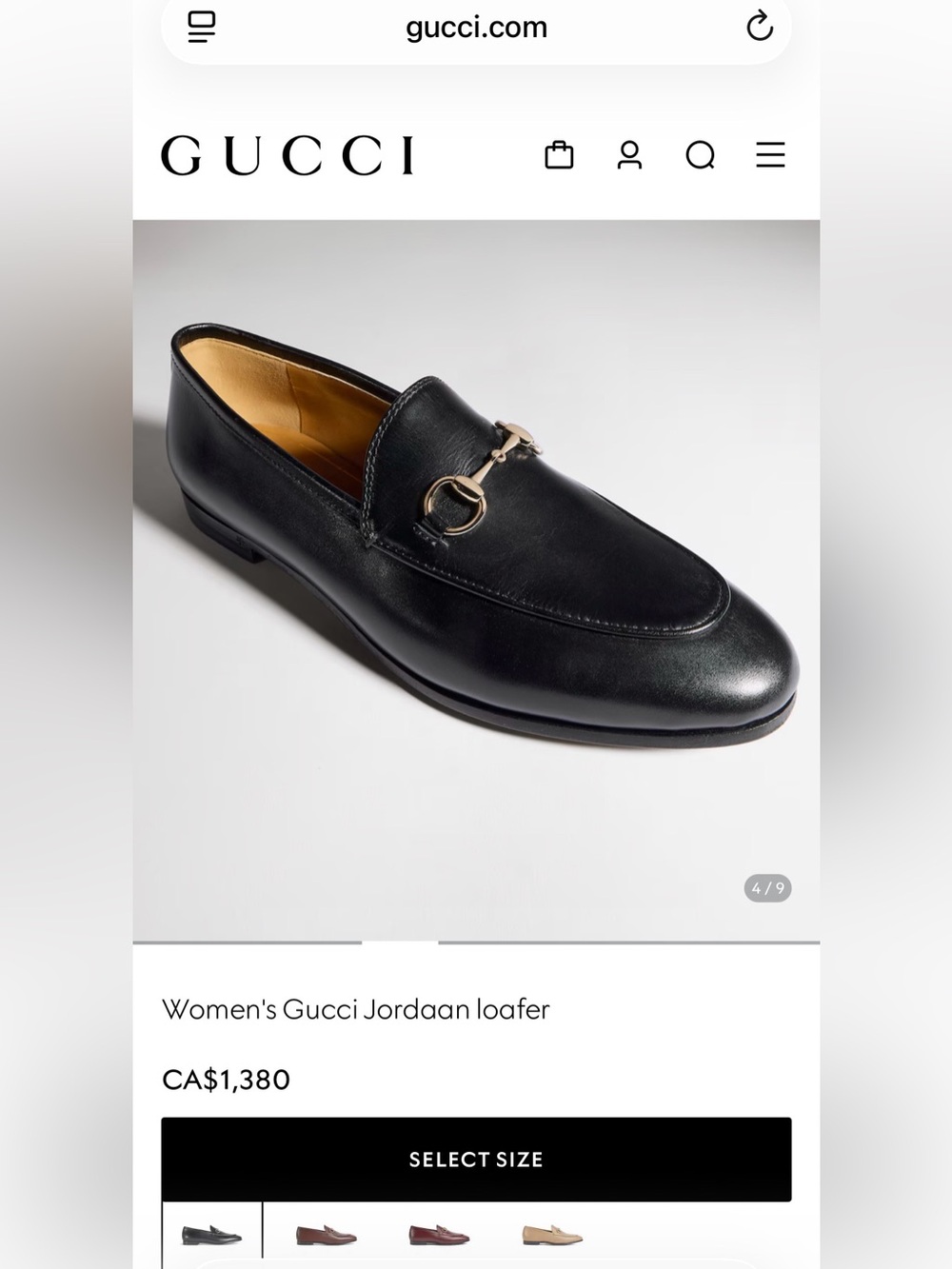 Gucci - The Jordaan Loafer -  34.5W